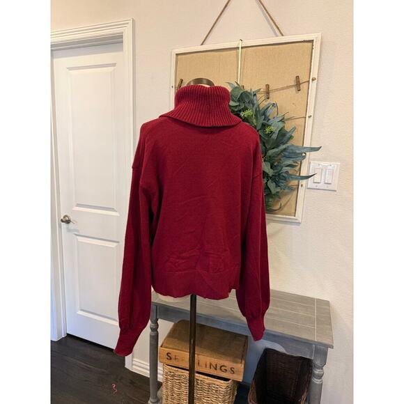 LUCYSWHIMS The Drop Plum Turtleneck Sweater Top Shirt  Women's XXL 2XL - Picture 3 of 10